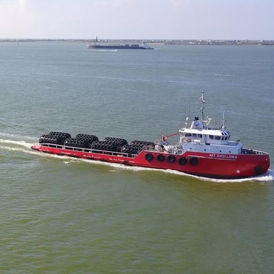 ISO17357 Standardowe gumowe błotniki Yokohama Marine Dock 50 kPa 3,3 * 6,5 M