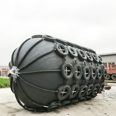 Ship Wharf Dock Protection Yokohama Gumowy błotnik 80kpa Pneumatyczny nadmuchiwany morski