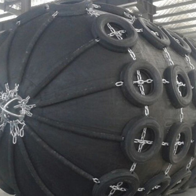 Czarny gumowy fender z łatwą instalacją i certyfikatem BV