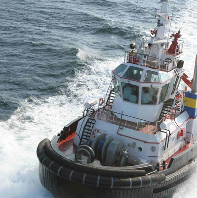 Marynarki Cylindrical Rubber Tug Boat Fenders Bumpers Z ABS Cert