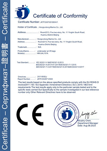 Chiny Hongruntong Marine Co., Ltd. Certyfikaty